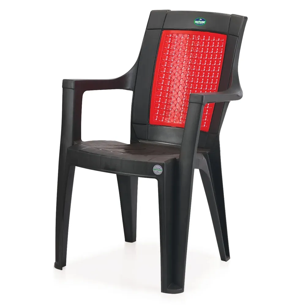 red and black chair